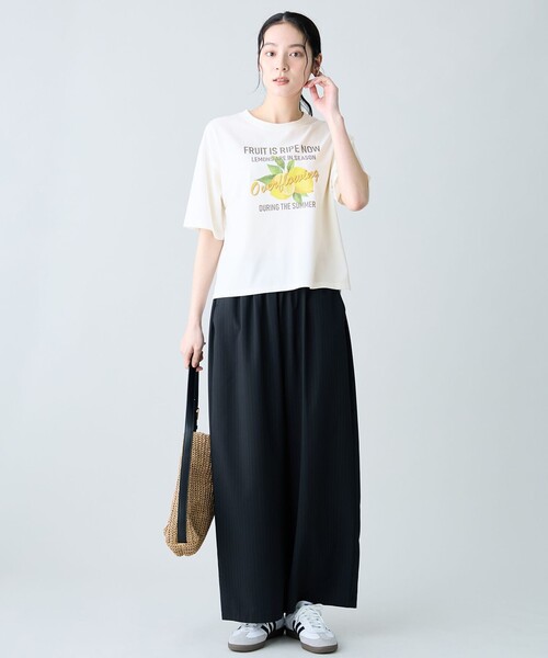 ANY(エニィ)の「楽映えストレートパンツ(セットアップ着用可)(その他パンツ・レディース・ダークブラウン系/ネイビー系/カーキ系/ブラック系1・LARGE/MEDIUM)」の15枚目の写真