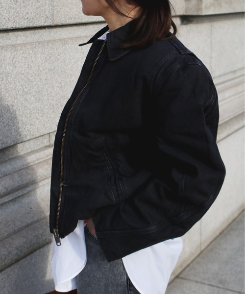 Scrap Book（スクラップブック）の「【HOPE】VOID JACKET（デニムジャケット・レディース・ブラック・32）」の4枚目の写真