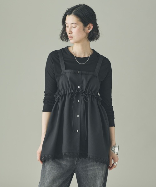 curensology カレンソロジーワイドスリーブシャツ　ドゥーズィエムクラス Curensology（カレンソロジー） tシャツ /「＆RC」ワッフルヘンリー
