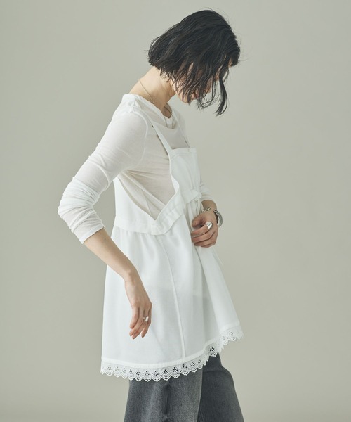 Curensology（カレンソロジー）の「Curensology(カレンソロジー)/ワッフルキャミブラウス（シャツ/ブラウス・レディース・ブラック/ホワイト・FREE）」の18枚目の写真