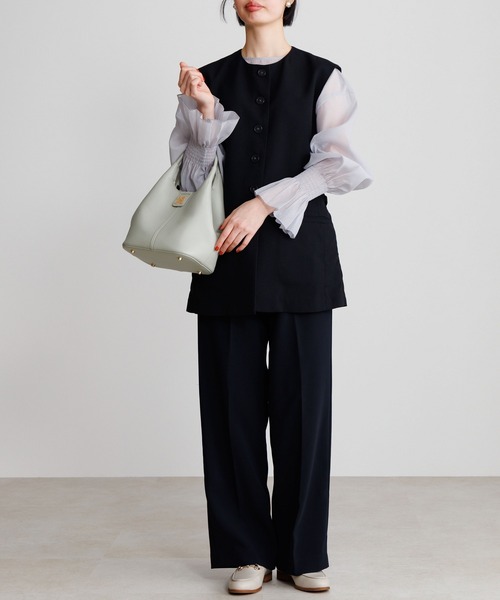 HIMIKO(ヒミコ)の「【HIMIKO】シグネチャーハンドバッグ/661181(ショルダーバッグ・レディース・アイボリー/ブラック/グリーン・FREE)」の10枚目の写真