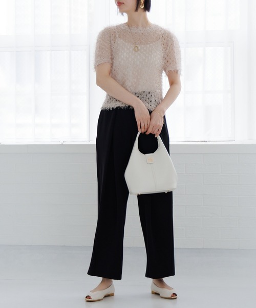 HIMIKO(ヒミコ)の「【HIMIKO】シグネチャーハンドバッグ/661181(ショルダーバッグ・レディース・アイボリー/ブラック/グリーン・FREE)」の17枚目の写真