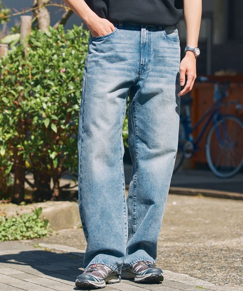 THE CRAFT CREW PRODUCTS(ザクラフトクループロダクツ)の「【UNNOTICEシリーズ】<サステナブル>10.5oz リサイクルコットン セミテーパード デニムパンツ / クイックドライ・ウォッシャブル【THE CRAFT CREW PRODUCTS】(デニムパンツ・メンズ・ダークインディゴブルー/ネイビー/インディゴブルー/ブラック/ダークブラック/グレー・S/M/L)」の6枚目の写真