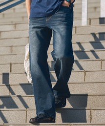 THE CRAFT CREW PRODUCTS | 【UNNOTICEシリーズ】＜サステナブル＞10.5oz リサイクルコットン  セミテーパード デニムパンツ / クイックドライ・ウォッシャブル【THE CRAFT CREW PRODUCTS】(デニムパンツ)