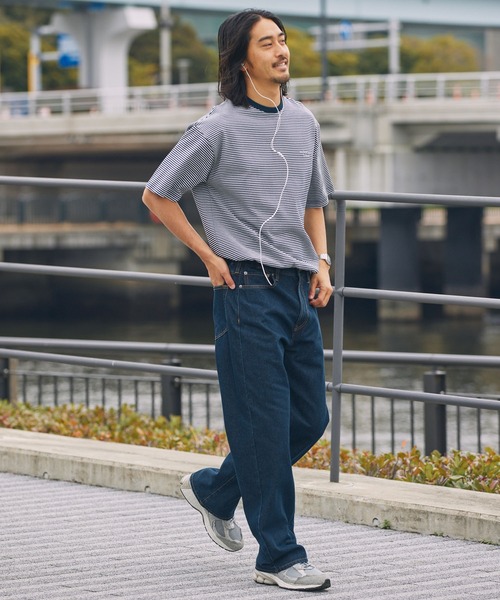 THE CRAFT CREW PRODUCTS(ザクラフトクループロダクツ)の「【UNNOTICEシリーズ】<サステナブル>10.5oz リサイクルコットン セミテーパード デニムパンツ / クイックドライ・ウォッシャブル【THE CRAFT CREW PRODUCTS】(デニムパンツ・メンズ・ダークインディゴブルー/ネイビー/インディゴブルー/ブラック/ダークブラック/グレー・S/M/L)」の7枚目の写真