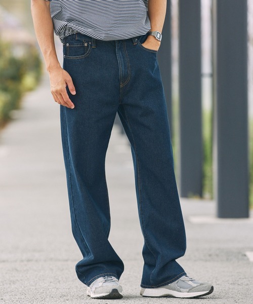 THE CRAFT CREW PRODUCTS(ザクラフトクループロダクツ)の「【UNNOTICEシリーズ】<サステナブル>10.5oz リサイクルコットン セミテーパード デニムパンツ / クイックドライ・ウォッシャブル【THE CRAFT CREW PRODUCTS】(デニムパンツ・メンズ・ダークインディゴブルー/ネイビー/インディゴブルー/ブラック/ダークブラック/グレー・S/M/L)」の8枚目の写真