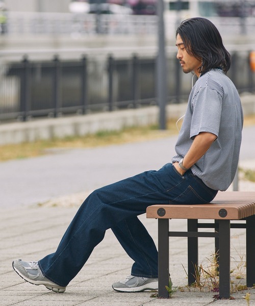 THE CRAFT CREW PRODUCTS(ザクラフトクループロダクツ)の「【UNNOTICEシリーズ】<サステナブル>10.5oz リサイクルコットン セミテーパード デニムパンツ / クイックドライ・ウォッシャブル【THE CRAFT CREW PRODUCTS】(デニムパンツ・メンズ・ダークインディゴブルー/ネイビー/インディゴブルー/ブラック/ダークブラック/グレー・S/M/L)」の13枚目の写真