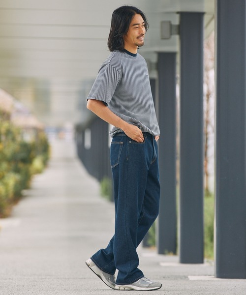 THE CRAFT CREW PRODUCTS(ザクラフトクループロダクツ)の「【UNNOTICEシリーズ】<サステナブル>10.5oz リサイクルコットン セミテーパード デニムパンツ / クイックドライ・ウォッシャブル【THE CRAFT CREW PRODUCTS】(デニムパンツ・メンズ・ダークインディゴブルー/ネイビー/インディゴブルー/ブラック/ダークブラック/グレー・S/M/L)」の15枚目の写真