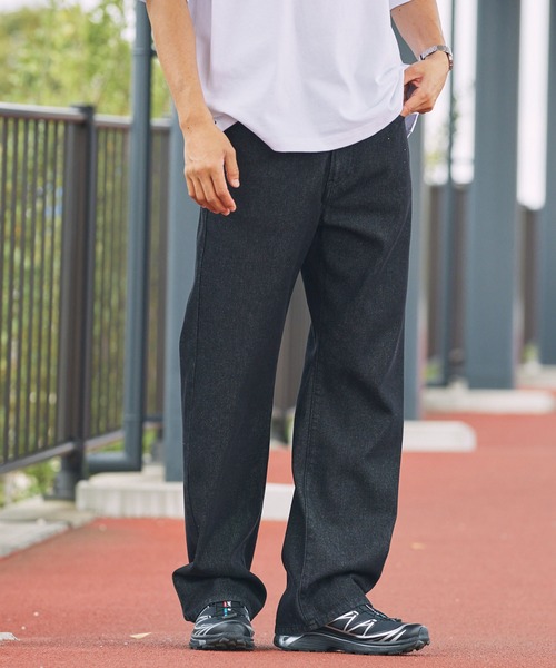 THE CRAFT CREW PRODUCTS(ザクラフトクループロダクツ)の「【UNNOTICEシリーズ】<サステナブル>10.5oz リサイクルコットン セミテーパード デニムパンツ / クイックドライ・ウォッシャブル【THE CRAFT CREW PRODUCTS】(デニムパンツ・メンズ・ダークインディゴブルー/ネイビー/インディゴブルー/ブラック/ダークブラック/グレー・S/M/L)」の19枚目の写真