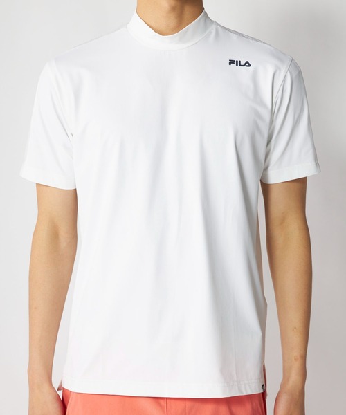 FILA GOLF(フィラゴルフ )の「半袖モックネックシャツ(Tシャツ/カットソー・メンズ・ブラック/オフホワイト/ネイビー・XX-LARGE/LARGE/X-LARGE/MEDIUM)」の2枚目の写真