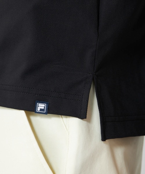FILA GOLF(フィラゴルフ )の「半袖モックネックシャツ(Tシャツ/カットソー・メンズ・ブラック/オフホワイト/ネイビー・XX-LARGE/LARGE/X-LARGE/MEDIUM)」の7枚目の写真