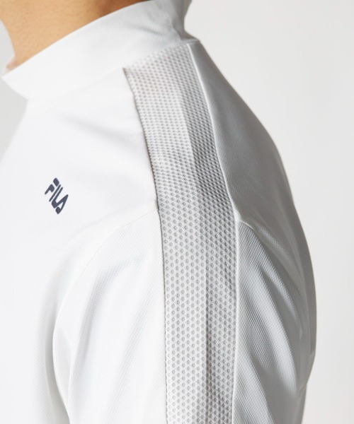 FILA GOLF(フィラゴルフ )の「半袖モックネックシャツ(Tシャツ/カットソー・メンズ・ブラック/オフホワイト/ネイビー・XX-LARGE/LARGE/X-LARGE/MEDIUM)」の13枚目の写真