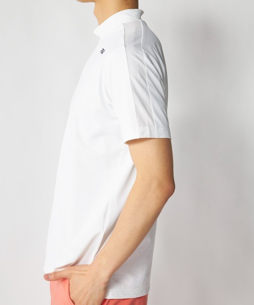 FILA GOLF(フィラゴルフ )の「半袖モックネックシャツ(Tシャツ/カットソー・メンズ・ブラック/オフホワイト/ネイビー・XX-LARGE/LARGE/X-LARGE/MEDIUM)」の9枚目の写真