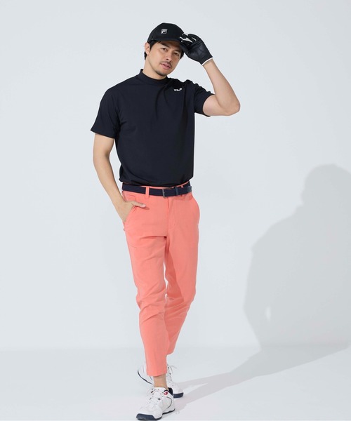 FILA GOLF(フィラゴルフ )の「半袖モックネックシャツ(Tシャツ/カットソー・メンズ・ブラック/オフホワイト/ネイビー・XX-LARGE/LARGE/X-LARGE/MEDIUM)」の14枚目の写真