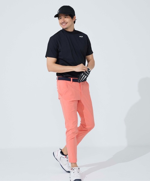FILA GOLF(フィラゴルフ )の「半袖モックネックシャツ(Tシャツ/カットソー・メンズ・ブラック/オフホワイト/ネイビー・XX-LARGE/LARGE/X-LARGE/MEDIUM)」の15枚目の写真