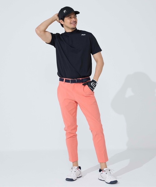 FILA GOLF(フィラゴルフ )の「半袖モックネックシャツ(Tシャツ/カットソー・メンズ・ブラック/オフホワイト/ネイビー・XX-LARGE/LARGE/X-LARGE/MEDIUM)」の16枚目の写真