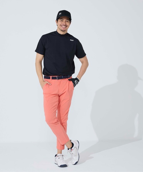 FILA GOLF(フィラゴルフ )の「半袖モックネックシャツ(Tシャツ/カットソー・メンズ・ブラック/オフホワイト/ネイビー・XX-LARGE/LARGE/X-LARGE/MEDIUM)」の17枚目の写真