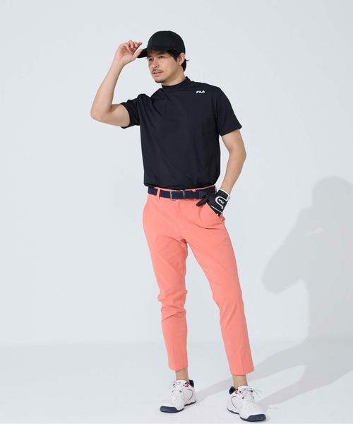 FILA GOLF(フィラゴルフ )の「半袖モックネックシャツ(Tシャツ/カットソー・メンズ・ブラック/オフホワイト/ネイビー・XX-LARGE/LARGE/X-LARGE/MEDIUM)」の18枚目の写真