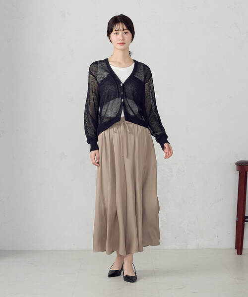 COMME CA ISM（コムサイズム）の「ゆるっとろみ スカ－チョ/セットアップ対応（その他パンツ・レディース・カーキ/ネイビー/ベージュ・MEDIUM/LARGE）」の10枚目の写真