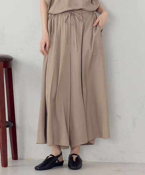 COMME CA ISM（コムサイズム）の「ゆるっとろみ スカ－チョ/セットアップ対応（その他パンツ・レディース・カーキ/ネイビー/ベージュ・MEDIUM/LARGE）」の11枚目の写真