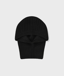 Fallett（ファレット）の「ニットバラクラバブラック（ニットキャップ/ビーニー）」