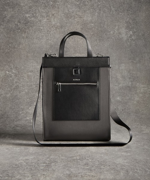 ADRER(アドラー)の「ADRER The tote bag Ver.2 / ADRER ザ トートバッグ Ver.2(トートバッグ・メンズ・ブラック/グレー・FREE)」の5枚目の写真
