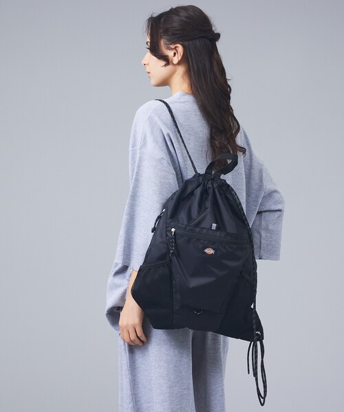 Dickies（ディッキーズ）の「【DICKIES/ディッキーズ】ATHLETIC KNAPSACK / アスレティック ナップサック / リュック / ユニセックス（バックパック/リュック・メンズ・ネイビー/ブラック/グレー/ベージュ・フリー）」の2枚目の写真