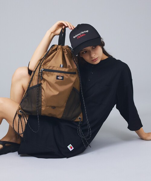 Dickies（ディッキーズ）の「【DICKIES/ディッキーズ】ATHLETIC KNAPSACK / アスレティック ナップサック / リュック / ユニセックス（バックパック/リュック・メンズ・ネイビー/ブラック/グレー/ベージュ・フリー）」の17枚目の写真