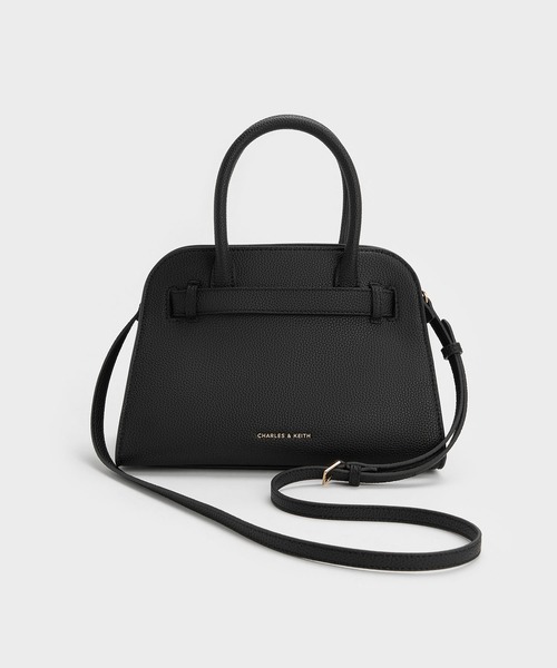 CHARLES & KEITH(チャールズ & キース)の「Aubrielle オブリエル ベルトストラクチャーバッグ(ハンドバッグ・レディース・クリーム/ライトベージュ/チョコ/ブラック/ライトピンク・M)」の6枚目の写真