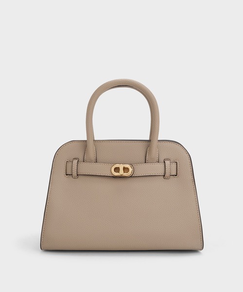 CHARLES & KEITH(チャールズ & キース)の「Aubrielle オブリエル ベルトストラクチャーバッグ(ハンドバッグ・レディース・クリーム/ライトベージュ/チョコ/ブラック/ライトピンク・M)」の16枚目の写真