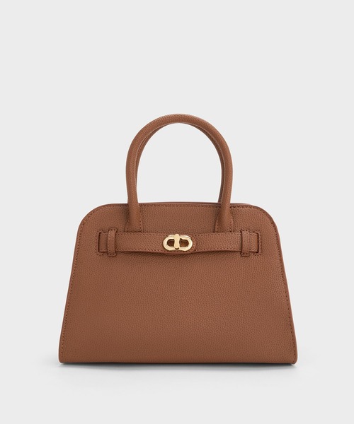 CHARLES & KEITH(チャールズ & キース)の「Aubrielle オブリエル ベルトストラクチャーバッグ(ハンドバッグ・レディース・クリーム/ライトベージュ/チョコ/ブラック/ライトピンク・M)」の22枚目の写真
