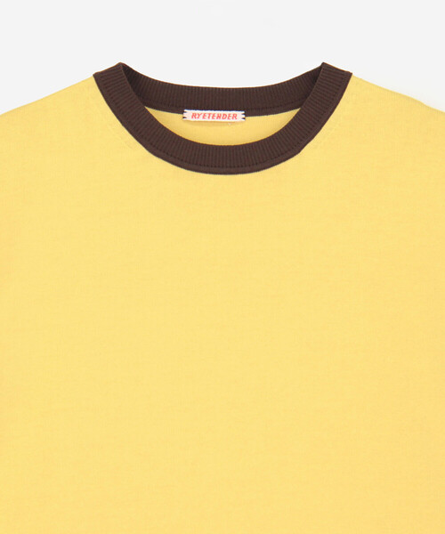 RYE TENDER(ライテンダー)の「RYE TENDER | 〈別注〉リンガーニットTシャツ WOMEN(ニット/セーター・レディース・ネイビー/イエロー/グレー/ブラック・0)」の11枚目の写真