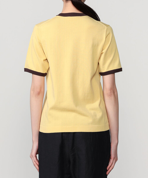 RYE TENDER(ライテンダー)の「RYE TENDER | 〈別注〉リンガーニットTシャツ WOMEN(ニット/セーター・レディース・ネイビー/イエロー/グレー/ブラック・0)」の6枚目の写真