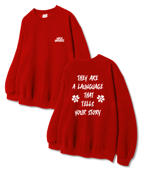 Union Garments(ユニオンガーメンツ)の「ジャストユニオン 裏毛 スウェットシャツ レッド(スウェット・レディース・その他・L/XL/XXL)」の1枚目の写真