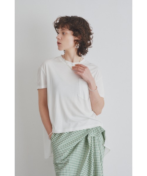 Muel Chic(ミュエルシック)の「Airy CS エアリーカットソー(Tシャツ/カットソー・レディース・ブラック/ライトブルー/ライトグリーン/ホワイト・FREE)」の13枚目の写真