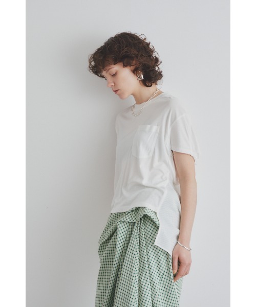 Muel Chic(ミュエルシック)の「Airy CS エアリーカットソー(Tシャツ/カットソー・レディース・ブラック/ライトブルー/ライトグリーン/ホワイト・FREE)」の16枚目の写真