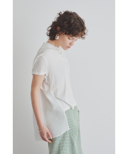 Muel Chic(ミュエルシック)の「Airy CS エアリーカットソー(Tシャツ/カットソー・レディース・ブラック/ライトブルー/ライトグリーン/ホワイト・FREE)」の11枚目の写真