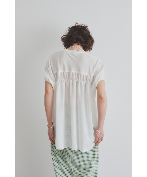 Muel Chic(ミュエルシック)の「Airy CS エアリーカットソー(Tシャツ/カットソー・レディース・ブラック/ライトブルー/ライトグリーン/ホワイト・FREE)」の12枚目の写真