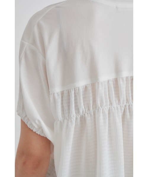 Muel Chic(ミュエルシック)の「Airy CS エアリーカットソー(Tシャツ/カットソー・レディース・ブラック/ライトブルー/ライトグリーン/ホワイト・FREE)」の17枚目の写真