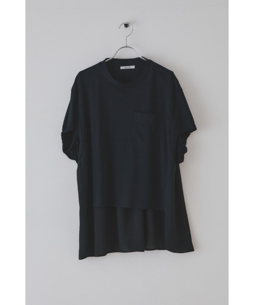 Muel Chic(ミュエルシック)の「Airy CS エアリーカットソー(Tシャツ/カットソー・レディース・ブラック/ライトブルー/ライトグリーン/ホワイト・FREE)」の6枚目の写真