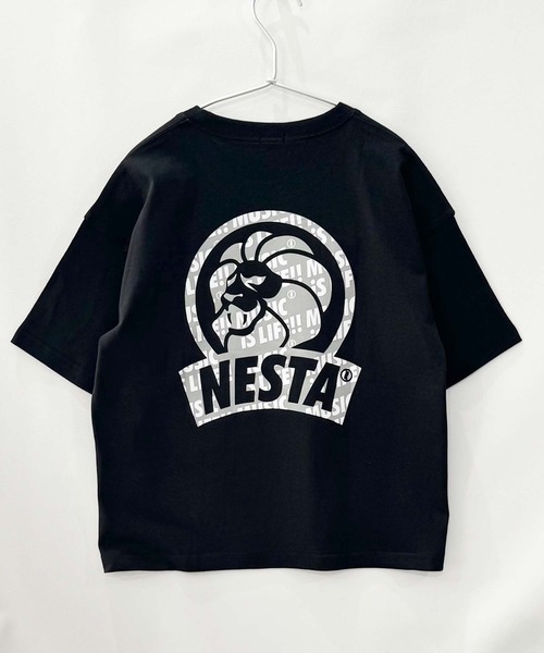 NESTA(ネスタ)の「【NESTA BRAND/ネスタブランド】オーバーサイズ Tシャツ(Tシャツ/カットソー・キッズ・杢グレー/オフホワイト/チャコール/ネイビー/グレー系その他2/ブルー系その他/ベージュ/グレー系その他/ブラック系その他2/ブラック/ホワイト系その他3/ホワイト系その他/ブラック系その他3/ホワイト系その他2/ブラック系その他/ダークグリーン・120/110/150/160/140/130)」の6枚目の写真