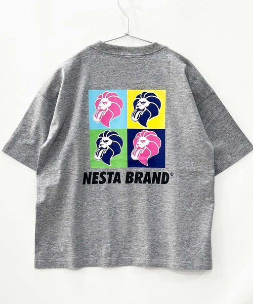 NESTA(ネスタ)の「【NESTA BRAND/ネスタブランド】オーバーサイズ Tシャツ(Tシャツ/カットソー・キッズ・杢グレー/オフホワイト/チャコール/ネイビー/グレー系その他2/ブルー系その他/ベージュ/グレー系その他/ブラック系その他2/ブラック/ホワイト系その他3/ホワイト系その他/ブラック系その他3/ホワイト系その他2/ブラック系その他/ダークグリーン・120/110/150/160/140/130)」の9枚目の写真