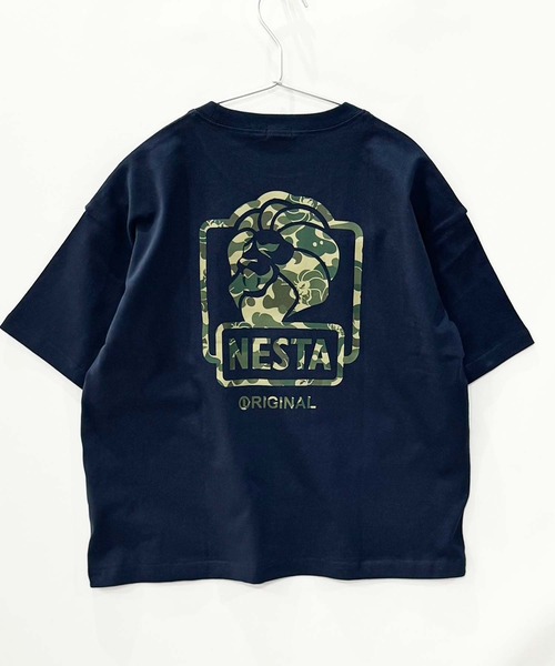 NESTA(ネスタ)の「【NESTA BRAND/ネスタブランド】オーバーサイズ Tシャツ(Tシャツ/カットソー・キッズ・杢グレー/オフホワイト/チャコール/ネイビー/グレー系その他2/ブルー系その他/ベージュ/グレー系その他/ブラック系その他2/ブラック/ホワイト系その他3/ホワイト系その他/ブラック系その他3/ホワイト系その他2/ブラック系その他/ダークグリーン・120/110/150/160/140/130)」の16枚目の写真