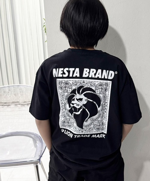 NESTA(ネスタ)の「【NESTA BRAND/ネスタブランド】オーバーサイズ Tシャツ(Tシャツ/カットソー・キッズ・杢グレー/オフホワイト/チャコール/ネイビー/グレー系その他2/ブルー系その他/ベージュ/グレー系その他/ブラック系その他2/ブラック/ホワイト系その他3/ホワイト系その他/ブラック系その他3/ホワイト系その他2/ブラック系その他/ダークグリーン・120/110/150/160/140/130)」の8枚目の写真