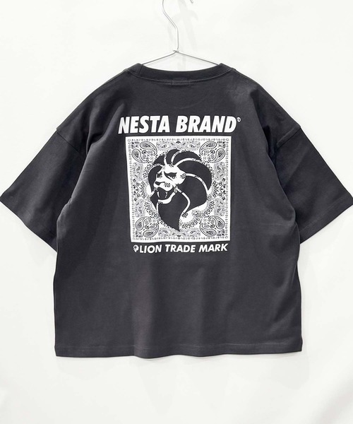 NESTA(ネスタ)の「【NESTA BRAND/ネスタブランド】オーバーサイズ Tシャツ(Tシャツ/カットソー・キッズ・杢グレー/オフホワイト/チャコール/ネイビー/グレー系その他2/ブルー系その他/ベージュ/グレー系その他/ブラック系その他2/ブラック/ホワイト系その他3/ホワイト系その他/ブラック系その他3/ホワイト系その他2/ブラック系その他/ダークグリーン・120/110/150/160/140/130)」の12枚目の写真