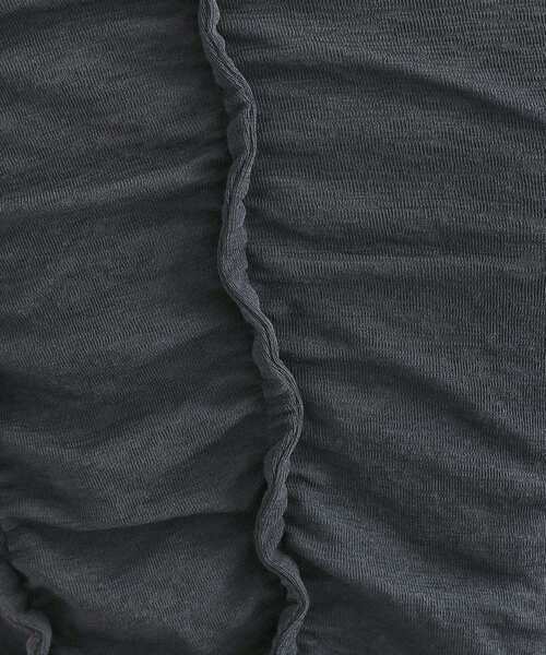 OPAQUE.CLIP(オペークドットクリップ)の「【es】アシンメトリーシャーリング シアーカットソー【洗濯機OK】(Tシャツ/カットソー・レディース・ベージュ/チャコールグレー・36/38/40)」の6枚目の写真