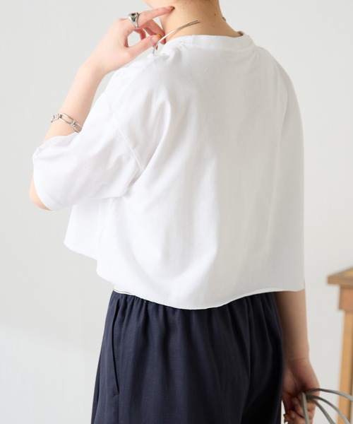 manipuri（マニプリ）の「manipuri/別注Tシャツ（Tシャツ/カットソー・レディース・ブルー/ホワイト・FREE）」の14枚目の写真