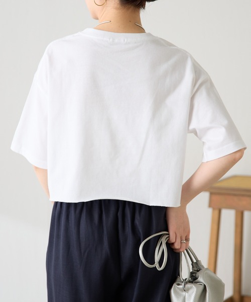 manipuri（マニプリ）の「manipuri/別注Tシャツ（Tシャツ/カットソー・レディース・ブルー/ホワイト・FREE）」の15枚目の写真