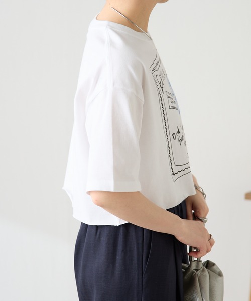 manipuri（マニプリ）の「manipuri/別注Tシャツ（Tシャツ/カットソー・レディース・ブルー/ホワイト・FREE）」の16枚目の写真