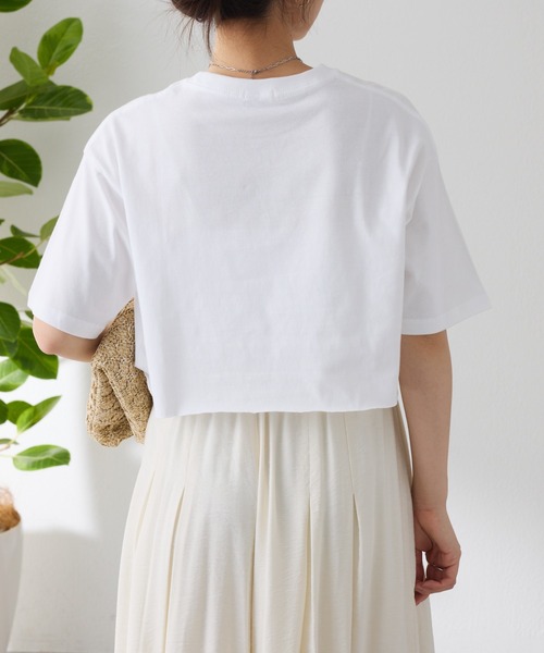 manipuri（マニプリ）の「manipuri/別注Tシャツ（Tシャツ/カットソー・レディース・ブルー/ホワイト・FREE）」の7枚目の写真